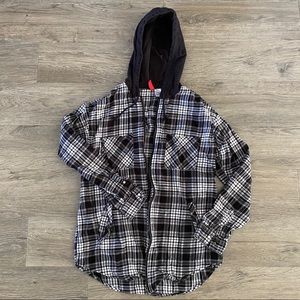 H&M flannel hoodie